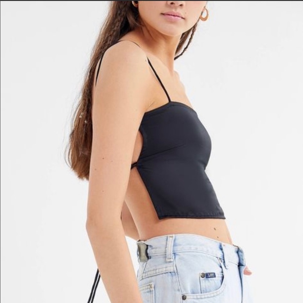 Motel Mosley cami satin black top size M